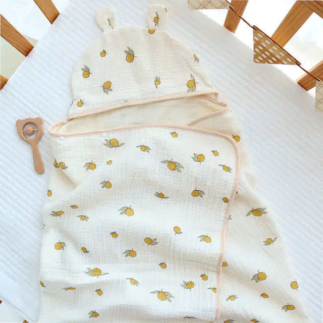 Four Seasons 4-Layer Muslin Cotton Baby Bath Towel - Live to Shop