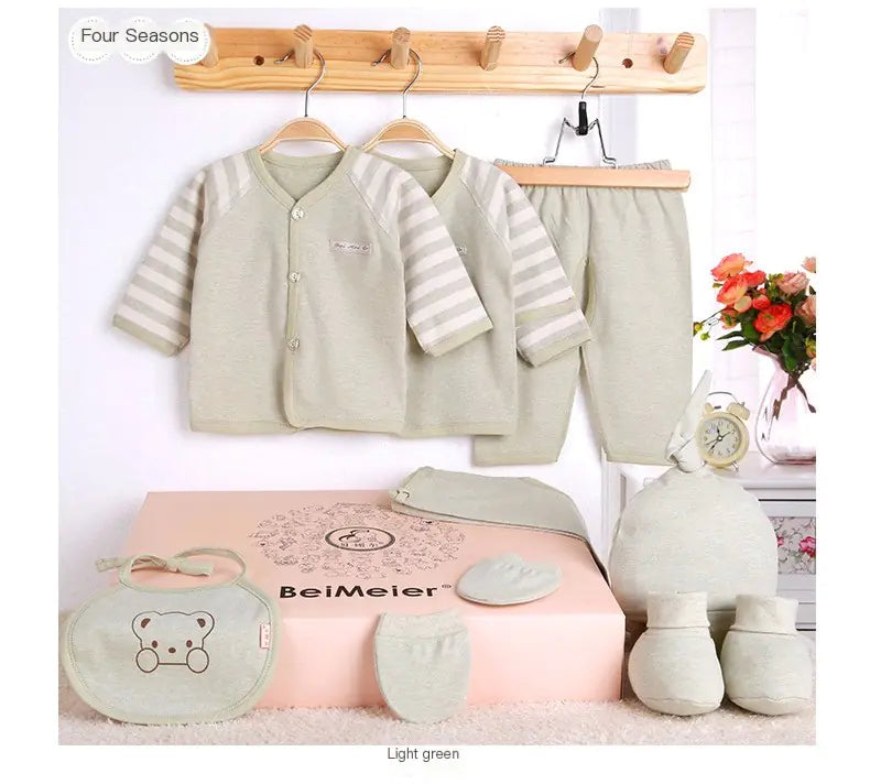 Newborn Gift Set with Color Cotton Baby Clothes - Live to Shop