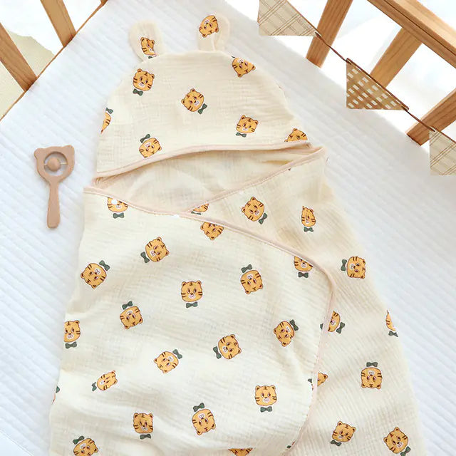 Four Seasons 4-Layer Muslin Cotton Baby Bath Towel - Live to Shop