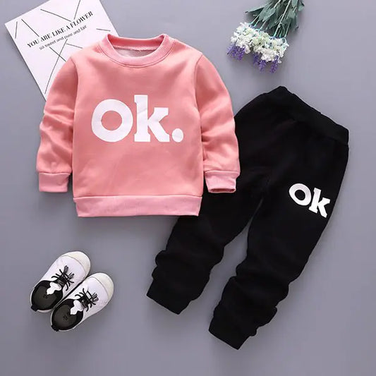 Stylish Baby Set with Fleece Hoodie and Pants - Live to Shop