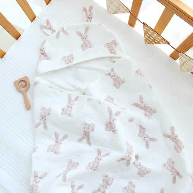 Four Seasons 4-Layer Muslin Cotton Baby Bath Towel - Live to Shop