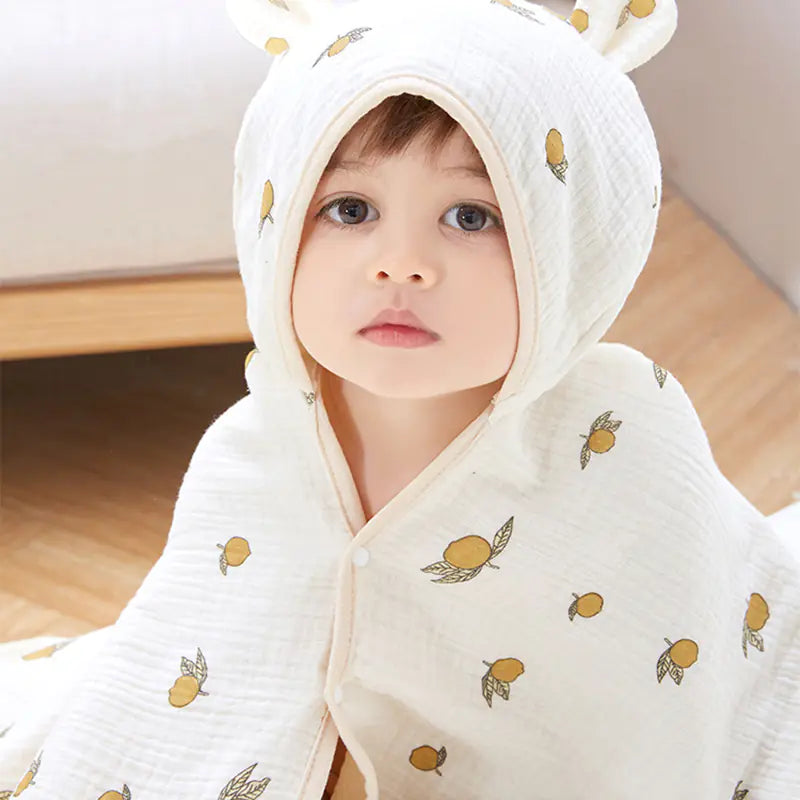 Four Seasons 4-Layer Muslin Cotton Baby Bath Towel - Live to Shop