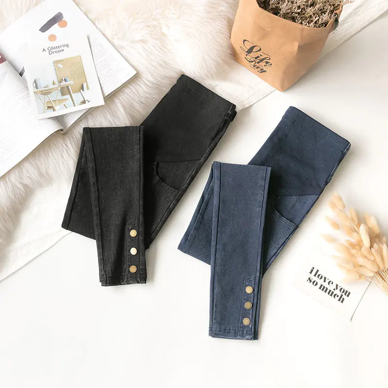 Chic Maternity Skinny Jeans for Expecting Mothers - Live to Shop