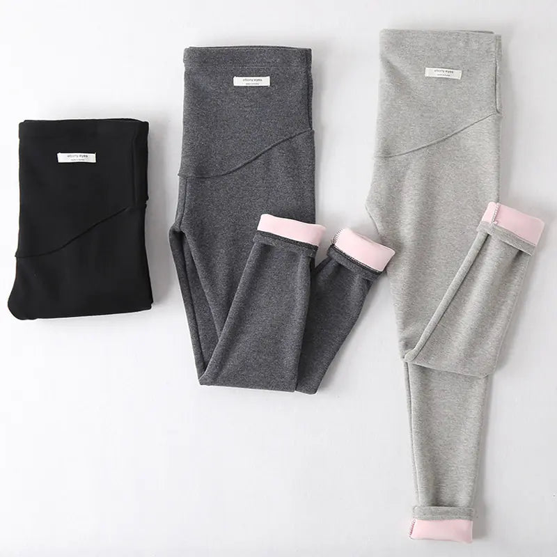 Maternity Velvet Leggings for Pregnant Women (Warm) - Live to Shop