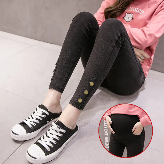 Chic Maternity Skinny Jeans for Expecting Mothers - Live to Shop