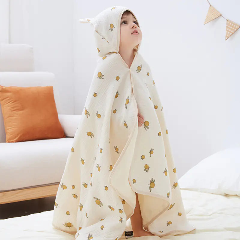 Four Seasons 4-Layer Muslin Cotton Baby Bath Towel - Live to Shop