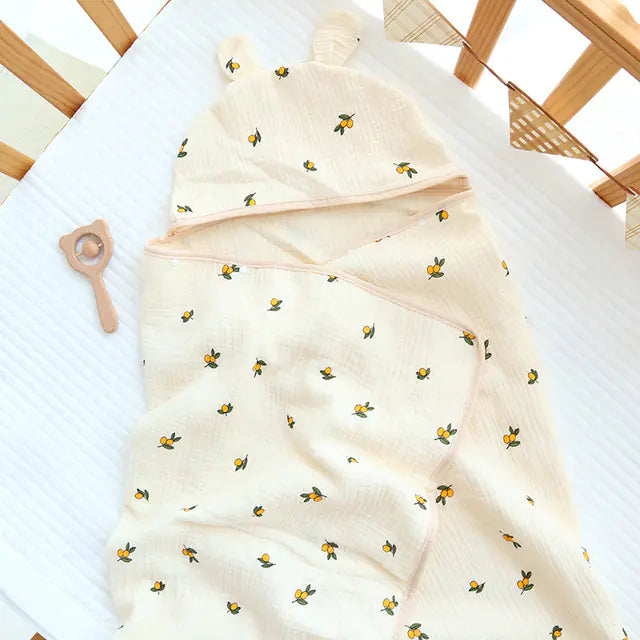 Four Seasons 4-Layer Muslin Cotton Baby Bath Towel - Live to Shop