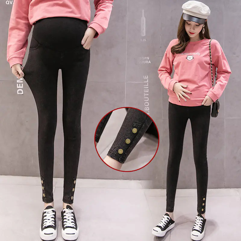Chic Maternity Skinny Jeans for Expecting Mothers - Live to Shop