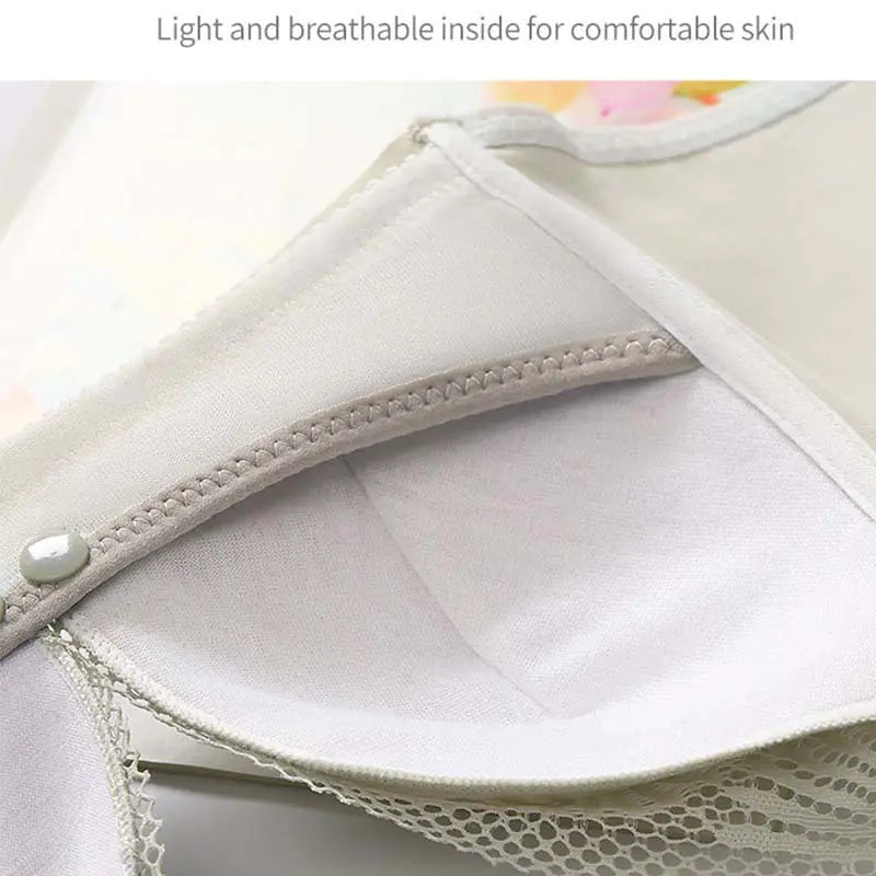 Maternity Nursing Bra with Front Buckle and Lace Design - Live to Shop