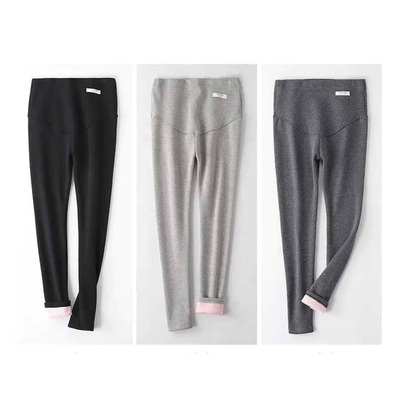 Maternity Velvet Leggings for Pregnant Women (Warm) - Live to Shop