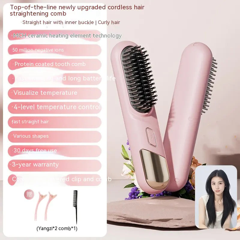 Portable Wireless Straight Comb for Hair Care - Live to Shop